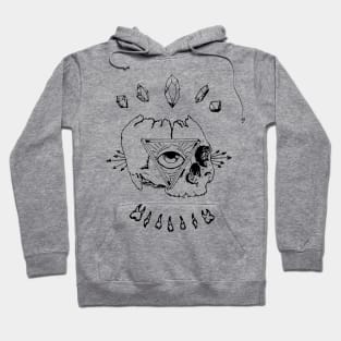 Illuminati indie skull Hoodie